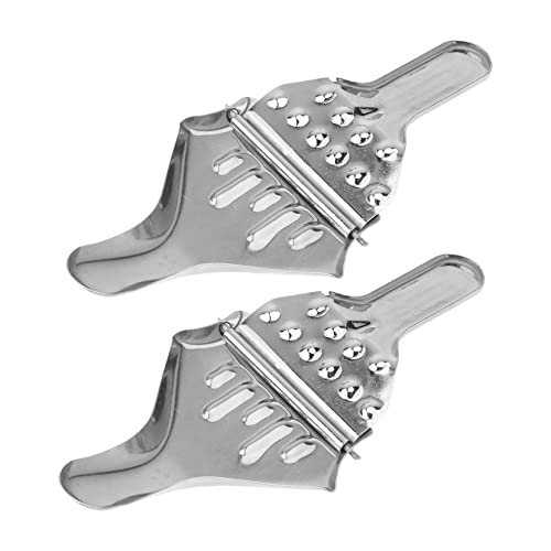 MOLUCKFU 2Stücke Manueller Zitronenclip Handpresse für Obst für Frischen Saft Kompakt und Hygienisch mit Ergonomischem Design und Hoher Korrosionsbeständigkeit von MOLUCKFU