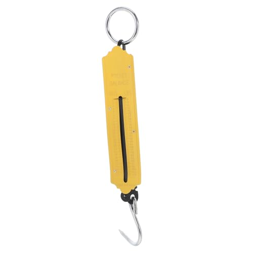 MOLUCKFU 2Stücke Tragbare Mechanische Hängewaage Goldene Federwaage mit Haken für Gepäck Gemüse und Präzise Messungen Leicht und Robust für Outdoor und Haushaltsgebrauch von MOLUCKFU