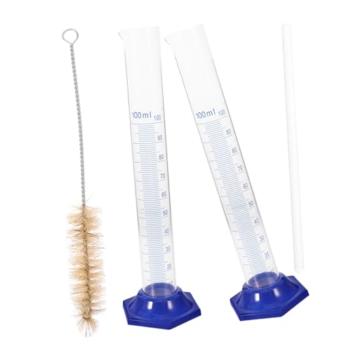 MOLUCKFU 4 Stück Teiliges Messzylinder aus Dickwandigem Glas mit Rundem Boden Chemikalienbeständig Stabilem Standfuß Mit Glastropfer für Labor und Chemieanwendungen MOLUCKFU 4 Stück Teiliges Messzylinder aus Dickwandigem Glas mit Rundem Boden Chemikalienbeständig Stabilem Standfuß Mit Glastropfer für Labor und Chemieanwendungen von MOLUCKFU