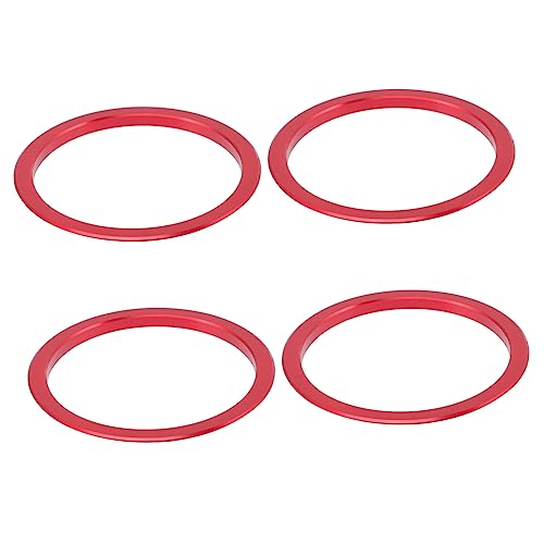 MOLUCKFU 4stücke Teiliges Auto Lüftungsschlitz Deko-ringe Innenraum Dekoration Für Frauen Und Männer Kompatibel Mit Hitzeschutz Material Stilvolles Design von MOLUCKFU