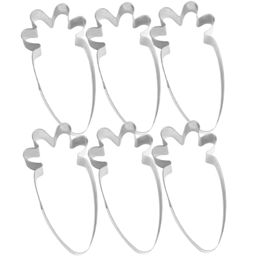 MOLUCKFU 6 Stück Teiliges Edelstahl Ausstechformen Karottenform Fondant Ausstecher Keksausstecher für Ostern Backzubehör Plätzchenformen für Festliche Desserts MOLUCKFU 6 Stück Teiliges Edelstahl Ausstechformen Karottenform Fondant Ausstecher Keksausstecher für Ostern Backzubehör Plätzchenformen für Festliche Desserts von MOLUCKFU