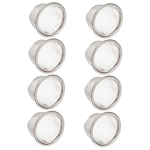 MOLUCKFU 8stücke Edelstahl Teesieb Für Teekanne Wiederverwendbar Mit Feinem Filter Passend Für Lose Teeblätter Und Gewürze Einfach Zu Reinigen von MOLUCKFU
