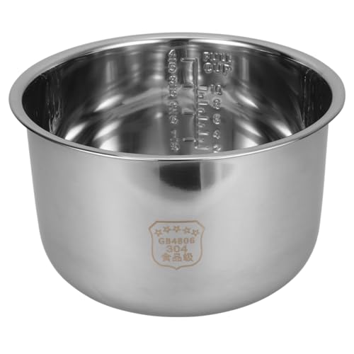 MOLUCKFU Edelstahl Innentopf Für Reiskocher Langlebige Antihaft-beschichtung Multifunktionale Verwendung Als Ersatz Für Alte Innentöpfe Geeignet Zum Kochen Von Reis Und Mehr MOLUCKFU Edelstahl Innentopf Für Reiskocher Langlebige Antihaft-beschichtung Multifunktionale Verwendung Als Ersatz Für Alte Innentöpfe Geeignet Zum Kochen Von Reis Und Mehr von MOLUCKFU