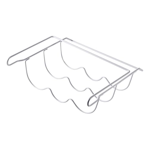 MOLUCKFU Eisen Flaschenhalter Kühlschrank Organizer Weiß Schlankes Design Platzsparend Getränkehalter für Bier Wasser Soda Flaschen Küche Bar Zuhause von MOLUCKFU