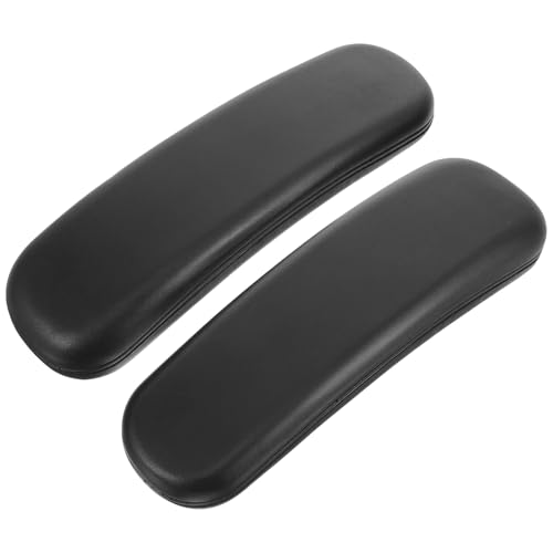 MOLUCKFU Ergonomisches Armlehnenpolster Bürostuhl PU Oberflächen Ersatzteil Brotform Design Für Büro und Schreibtischstuhl Belastbar Robust Modern von MOLUCKFU