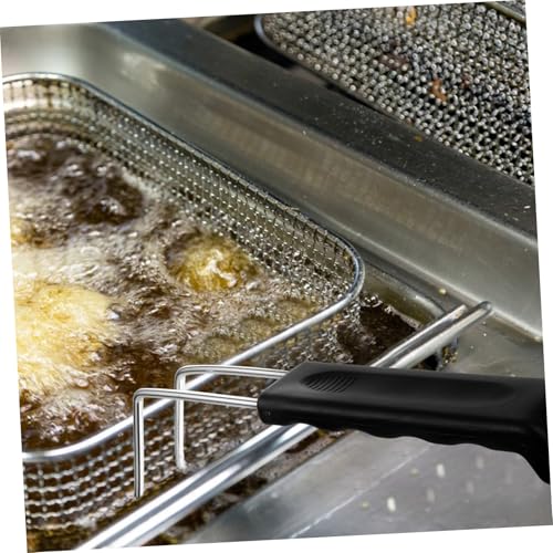 MOLUCKFU Ersatzgriff für Bratkorb aus Edelstahl Ergonomischer Robuster Frittierkorb Griff Kompatibel mit Bratpfannen und Frittierkörben Langlebiger Spiegelei ring Griff für Einfache von MOLUCKFU