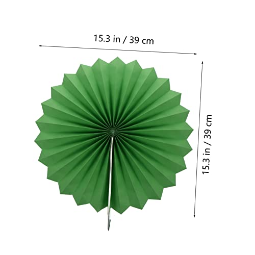 MOLUCKFU Grünes Papierfächer mit Papierblumen Hängende Partydeko für Festival Hochzeit Geburtstag Langlebige Indoor Dekoration Einzigartiges Design für Festliche Atmosphäre MOLUCKFU Grünes Papierfächer mit Papierblumen Hängende Partydeko für Festival Hochzeit Geburtstag Langlebige Indoor Dekoration Einzigartiges Design für Festliche Atmosphäre von MOLUCKFU