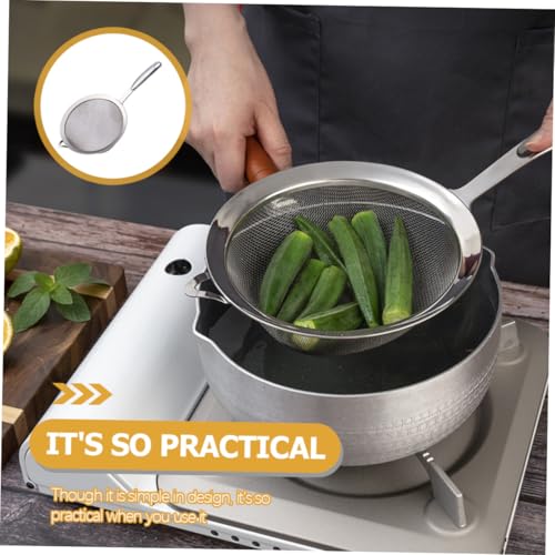 MOLUCKFU Handliches Mehlsieb aus Edelstahl Praktisches Küchensieb mit Feinem Netz Vielseitiger Mehlsieb für Backen und Kochen Robust und Leicht für Haushalt und Küche MOLUCKFU Handliches Mehlsieb aus Edelstahl Praktisches Küchensieb mit Feinem Netz Vielseitiger Mehlsieb für Backen und Kochen Robust und Leicht für Haushalt und Küche von MOLUCKFU