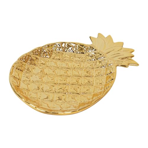 MOLUCKFU Keramik Snackplatte Ananas Design Stabile Obst und Dessertplatte Große Kapazität Geruchsneutral Vielseitig für Snacks Früchte und Süßspeisen Praktische Servierplatte für Haushalt MOLUCKFU Keramik Snackplatte Ananas Design Stabile Obst und Dessertplatte Große Kapazität Geruchsneutral Vielseitig für Snacks Früchte und Süßspeisen Praktische Servierplatte für Haushalt von MOLUCKFU