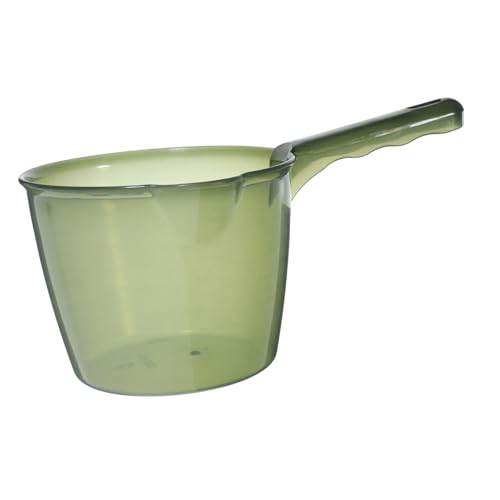 MOLUCKFU Küchenkelle Eimer küchenmaschiene the green trinkgläser wassertonne Utensil transparent gießen Anlage Bad Pflanzen Wasserpfanne Dipper Wasserschöpfer für den Haushalt Wasserkelle von MOLUCKFU