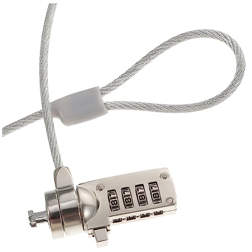MOLUCKFU 1.8m Laptop Sicherheitskabelschloss Einstellbarer Stelliger Code Anti-diebstahl Kabel Für Laptop Und Tablet Kompatibel Mit Standard-sicherheitsanschlüssen Robustes Design Für von MOLUCKFU
