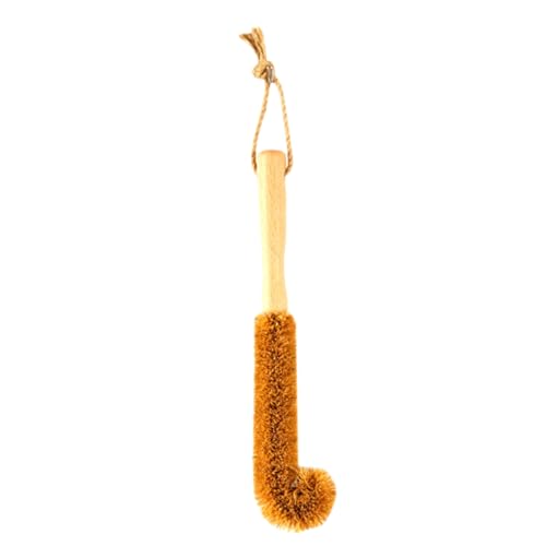 MOLUCKFU Long Handle Cup Brush Premium Kokosfaser Reinigungsbürste für Gläser Tassen und Flaschen für Enge Stellen für Küche und Haushalt von MOLUCKFU