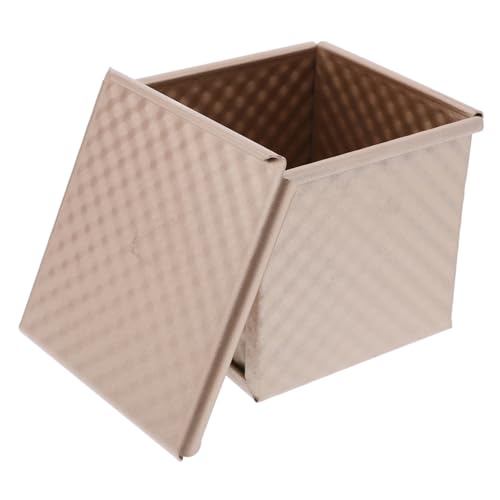 MOLUCKFU Mini-toastbrot-form Mit Deckel Antihaftbeschichtet Quadratische Brotlaibformen Für Selbstgemachte Toasts Kasten Mit Abdeckung Für Backformen Backofen von MOLUCKFU