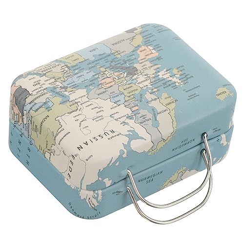 MOLUCKFU Mini Retro Koffer Wimpern Verpackungsbox Kleine Aufbewahrungsbox Für Schmuck Und Kosmetik Mit Griff Dekorative Box Für Schreibtisch Und Erinnerungsstücke Für Frauen von MOLUCKFU