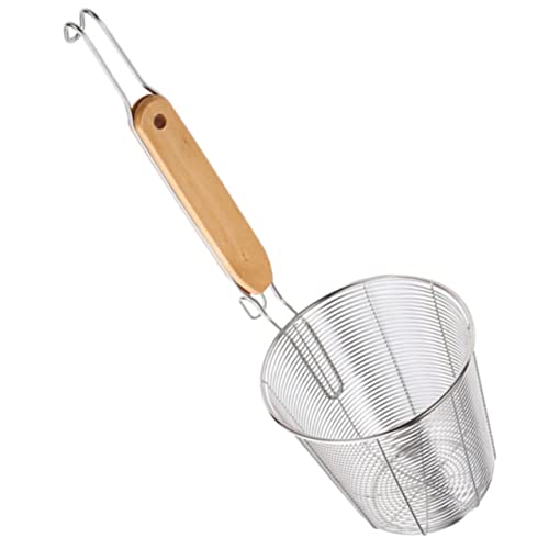 MOLUCKFU Nudelsieb mit Tiefem Korb und Langem Holzgriff Robustes Küchensieb zum Abtropfen von Pasta Dumplings Gemüse Vielseitiger Küchenhelfer für Kochen und Servieren MOLUCKFU Nudelsieb mit Tiefem Korb und Langem Holzgriff Robustes Küchensieb zum Abtropfen von Pasta Dumplings Gemüse Vielseitiger Küchenhelfer für Kochen und Servieren von MOLUCKFU
