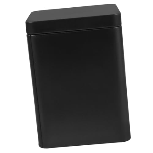 MOLUCKFU Quadratische Metalldose Aus Eisen Quadratischer Aufbewahrungsbehälter Für Teeblätter Und Süßigkeiten Leere Aufbewahrungsbox Mit Deckel Für Gewürze Und Kaffeebohnen von MOLUCKFU