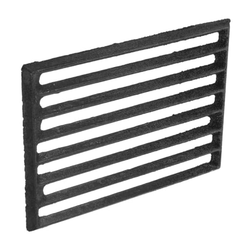 MOLUCKFU Rechteckiger Feuerrost aus Metall für Grill und Kamin Hitzebeständiger BBQ Grillrost für Outdoor Einsätze Robust und Vielseitig für Kohlen von MOLUCKFU