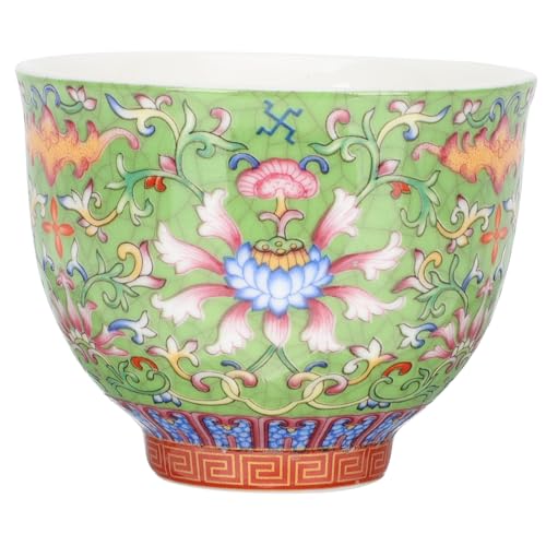 MOLUCKFU Keramik Teetasse Für Zuhause Im Chinesischen Stil Mit Musterdesign Für Küche Und Tee Für Teeliebhaber von MOLUCKFU