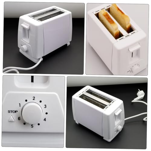 MOLUCKFU Vollautomatischer Mini Toaster Scheiben Weiß Kompakte Schnelles Toasten Für Brot Bagels Zuhause Büro von MOLUCKFU
