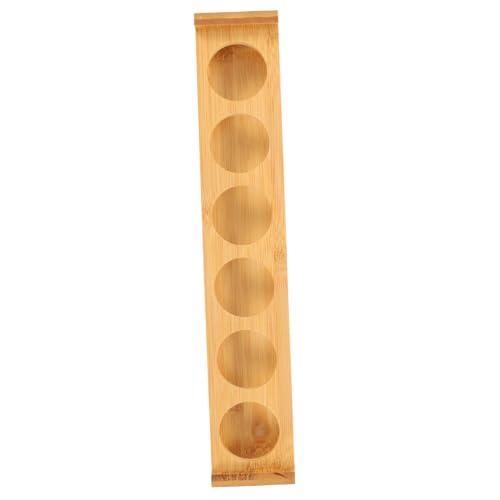 MOLUCKFU Weinglasregal Weinhalter Weinregal stapelbar funktional Anzeige klein Halter für Cocktailbecher Weinbecher Lagerregal Weinbecherhalter mit 6 Löchern mit 6 Löchern von MOLUCKFU