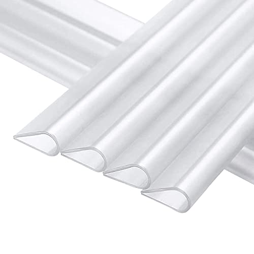 MOLVCE Befestigungsclips für Doppelstabmatten 50 Stück Clips für Sichtschutzstreifen PVC Transparent, Klemmschienen für Sichtschutzstreifen für Doppelstabmatten Doppelstabmattenzaun von MOLVCE