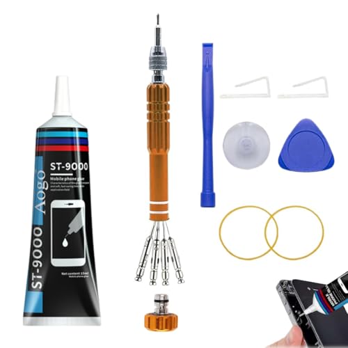 MOLZINY 1 Satz Handy Display Kleber Wird mit Reparatur Werkzeugen Schmuckkleber, Schuhkleber Mehrzweckkleber Kleber Für Smartphone Display Rissreparatur Ideal Für Smartphones Tablets (15ml) von MOLZINY