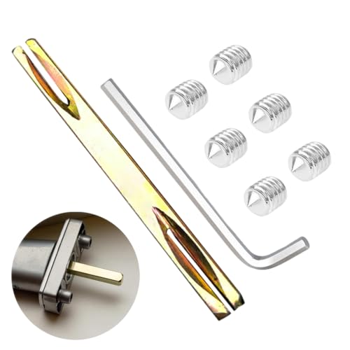 MOLZINY Türgriff Spindelstange Drückerstift Vierkantstift 8 mm X 120mm für Türgriffe Vierkantstift für Drückergarnitur Türdrücker Beidseitig Gefräst Anwendbar auf Türgriffe Innentüren Zinkiert von MOLZINY