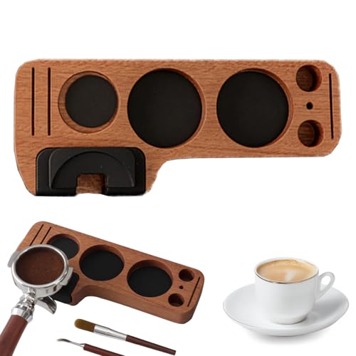 MOMAHUA Tamperstation für Baristas, 51/53/58mm Tamping Station, Kaffeestampfbasis aus Holz Sapeli, Ständer für Siebträger Kaffeestampfer Kaffeeverteiler Kaffeebürste Pucksiebe Tamper Caffee Leveler MOMAHUA Tamperstation für Baristas, 51/53/58mm Tamping Station, Kaffeestampfbasis aus Holz Sapeli, Ständer für Siebträger Kaffeestampfer Kaffeeverteiler Kaffeebürste Pucksiebe Tamper Caffee Leveler von MOMAHUA