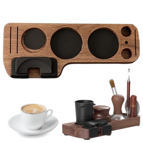 MOMAHUA Tamperstation für Baristas, 51/53/58mm Tamping Station, Kaffeestampfbasis aus Holz Walnuss, Ständer für Siebträger Kaffeestampfer Kaffeeverteiler Kaffeebürste Pucksiebe Tamper Caffee Leveler MOMAHUA Tamperstation für Baristas, 51/53/58mm Tamping Station, Kaffeestampfbasis aus Holz Walnuss, Ständer für Siebträger Kaffeestampfer Kaffeeverteiler Kaffeebürste Pucksiebe Tamper Caffee Leveler von MOMAHUA