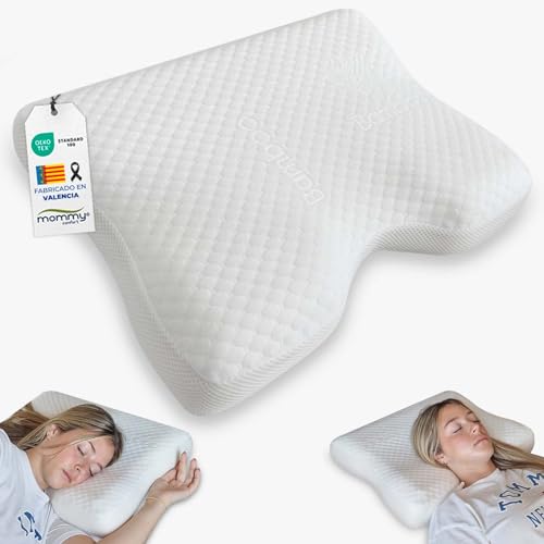 MOMMY CONFORT – Orthopädisches Kissen, Nackenstützkissen Memory Foam mit Schlüsselbein- und Halswirbelstütze - Waschbarer Bambusbezug + Reißverschluss - Kopfkissen nackenschmerzen – Oeko-Tex MOMMY CONFORT – Orthopädisches Kissen, Nackenstützkissen Memory Foam mit Schlüsselbein- und Halswirbelstütze - Waschbarer Bambusbezug + Reißverschluss - Kopfkissen nackenschmerzen – Oeko-Tex von MOMMY CONFORT