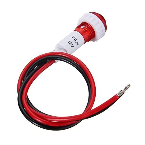 Alamor Kontrollleuchte für Armaturenbrett, 12 V, 10 mm, LED rot Alamor Kontrollleuchte für Armaturenbrett, 12 V, 10 mm, LED rot von MOMOALA