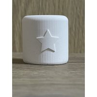 Schlichter Weißer Kerzenhalter Mit Stern Stabkerzenhalter Kerzenständer von MOMOGeschenkeLaden