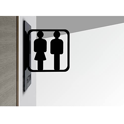 MOMOJIA Wayfinding Flur Vorstehende Toilettenschilder – Doppelseitiges Korridorschild, 20 X 25 Cm/15 X 20 cm 3D-Stereo-WC-Hinweis Toilette Badezimmer Business Restaurant Schild Wand Ladendekoration MOMOJIA Wayfinding Flur Vorstehende Toilettenschilder – Doppelseitiges Korridorschild, 20 X 25 Cm/15 X 20 cm 3D-Stereo-WC-Hinweis Toilette Badezimmer Business Restaurant Schild Wand Ladendekoration von MOMOJIA