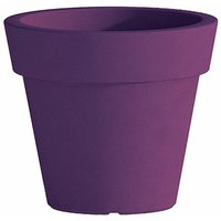 Cromia Gemma Topf für Pflanzen, mit Dekoration, einfarbig, aus Harz 'Made in Italy -ø 50 cm / Violett / Vase von MONACIS