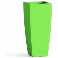 Hohe quadratische Vase Cromia Square aus harz 'Made in Italy -Grün / 90 cm von MONACIS