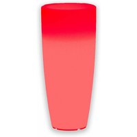 Leuchtende Vase Stilo Round Bright, mit led Dekoration für den Außeneinsatz Made in Italy -Rot / ø 33 cm / mit Kabel von MONACIS