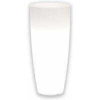 Leuchtende Vase Stilo Round Bright, mit LED Dekoration für den Außeneinsatz Made in Italy -Weiß / ø 33 cm / mit Kabel von MONACIS