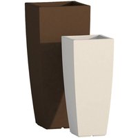 Monacis - Hohe quadratische Vase Cromia Square aus harz 'Made in Italy -Grau / 90 cm Monacis - Hohe quadratische Vase Cromia Square aus harz 'Made in Italy -Grau / 90 cm von MONACIS