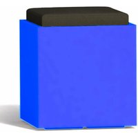 Monacis - Leuchtende Sessel Square Bright mit Led-Pouf, quadratischer, für den Außenbereich 'Made in Italy' -Blau / Mit Kabel Monacis - Leuchtende Sessel Square Bright mit Led-Pouf, quadratischer, für den Außenbereich 'Made in Italy' -Blau / Mit Kabel von MONACIS