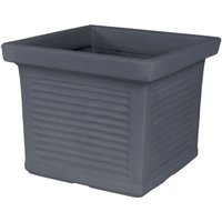 Monacis - Quadratische Vase Millerighe aus Harz für den Außenbereich 'Made in Italy -Millerighe 50 cm / Weiß von MONACIS