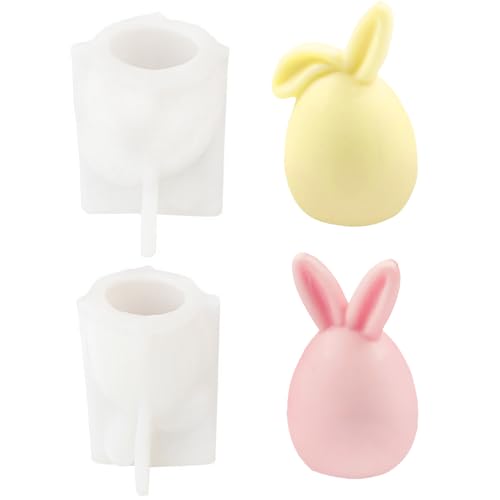 MONCAP 2STK Ostern Kaninchen Silikonform Gießformen Ostern 3D Osterhase Silikonform Kaninchen Kerze Silikonform Ostereier Hase Silikonform Ostern Hase Seifenform für Kerzen Seife Ostergeschenke MONCAP 2STK Ostern Kaninchen Silikonform Gießformen Ostern 3D Osterhase Silikonform Kaninchen Kerze Silikonform Ostereier Hase Silikonform Ostern Hase Seifenform für Kerzen Seife Ostergeschenke von MONCAP