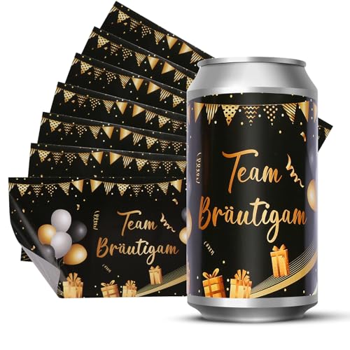 MONCAP 16 STK JGA Aufkleber für Prosecco Dosen Hochzeit Team Bräutigam Aufkleber Schwarz Gold Flaschen Aufkleber Hochzeit Getränke Aufkleber Banderole Sticker Selbstklebend für JGA Hochzeit Deko MONCAP 16 STK JGA Aufkleber für Prosecco Dosen Hochzeit Team Bräutigam Aufkleber Schwarz Gold Flaschen Aufkleber Hochzeit Getränke Aufkleber Banderole Sticker Selbstklebend für JGA Hochzeit Deko von MONCAP
