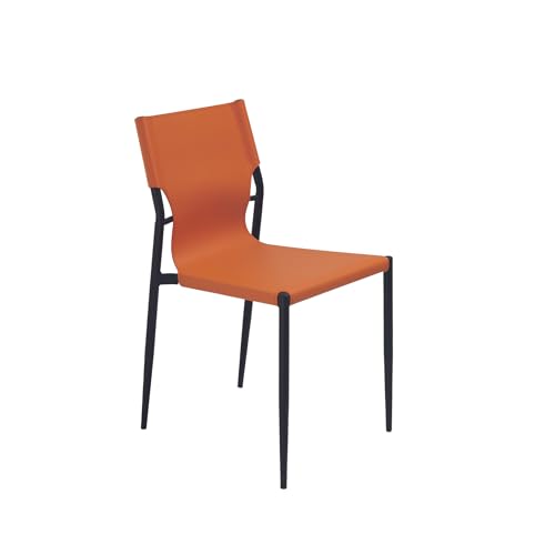 Mondo Viro Esszimmerstühle "Sveva" mit Gestell aus lackiertem Metall 44 x 51 cm 80 h (8, Orange) von MONDO VIRO un mondo a casa tua