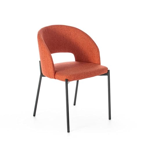 Mondo Viro Set mit modernen gepolsterten Esszimmerstühlen Erica, aus Stoff, 56 x 52 cm, 78,5 h (4, Orange) von MONDO VIRO un mondo a casa tua