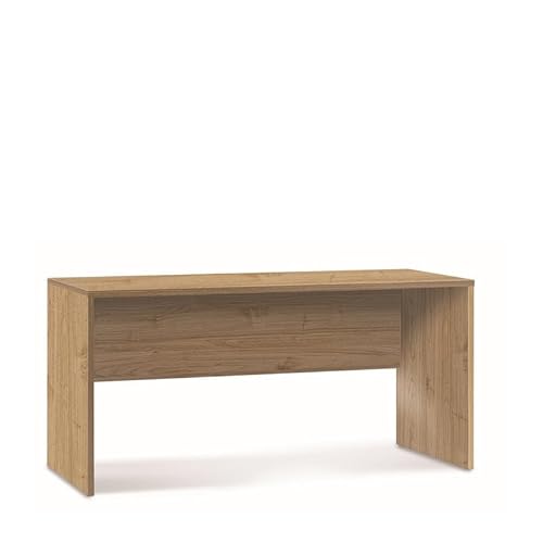 Mondo Viro moderner Schreibtisch aus Holz, "Giulia", rechteckig, 160 x 69 cm, 76 cm (Stilfser Walnuss) von MONDO VIRO