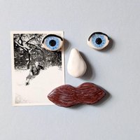 Magnet Set Gesicht; Als Mann Mit Augen, Nase Und Schnurrbart Oder Frau Mund von MONIYceramics