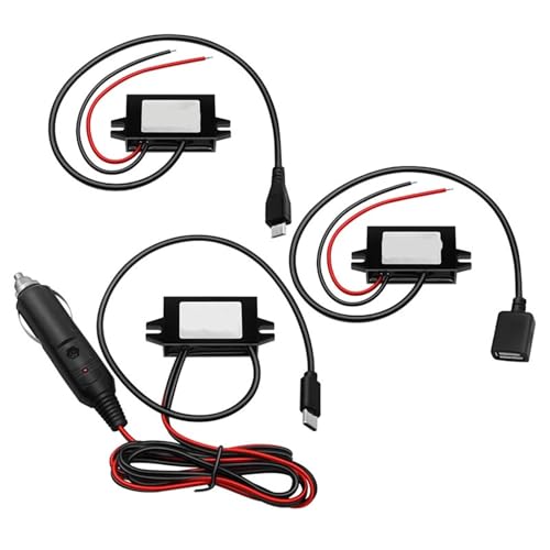 1 Stück DC DC 12 V 24 V 36 V 48 V 60 V bis 5 Volt 3A 15 W Von 8-60 V bis 5 V Ausgang Step Down USB-Konverter mit Autoladegerät(Single Female USB) von MONIZMVC