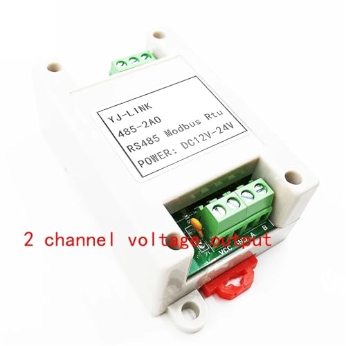 2/4-Kanal-Analogausgang 0-10 V 0-20 MA AO-Modul RS485 Modbus RTU zu Spannungsstrom(2ch 0-10V) von MONIZMVC