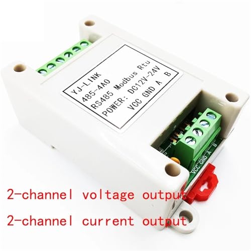 2/4-Kanal-Analogausgang 0-10 V 0-20 MA AO-Modul RS485 Modbus RTU zu Spannungsstrom(2ch 0-10V 2ch 0-20MA) von MONIZMVC