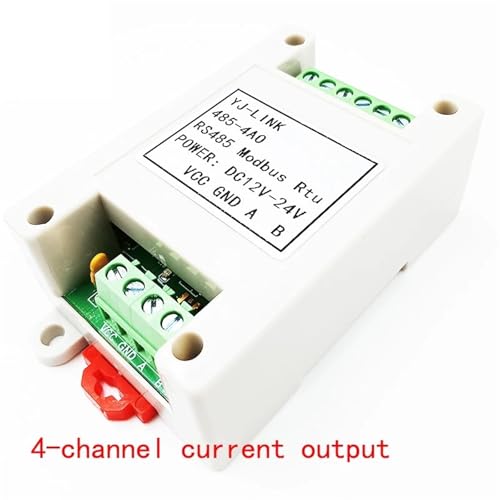 2/4-Kanal-Analogausgang 0-10 V 0-20 MA AO-Modul RS485 Modbus RTU zu Spannungsstrom(4ch 0-20MA) von MONIZMVC